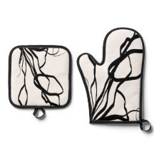 Bouquet Blanc:抽象芸術ホワイト&ブラック