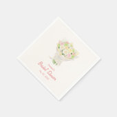 bouquet Bridal Shower スタンダードカクテルナプキン (角)