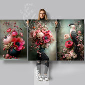 Bouquet Couture, Bird, Portrait & Floral Art Set ラッピングペーパーシート