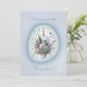 Bouquet de rêve, carte de voeux simple style Boho カード (スタンド正面)