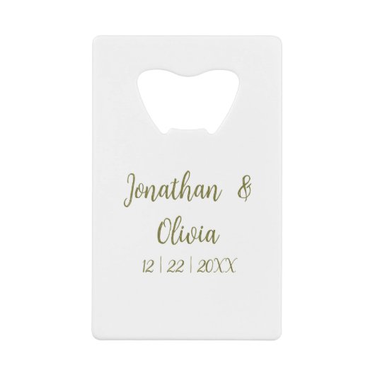 Bouquet floral blooming garden クレジットカード栓抜き (正面)