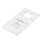 Bouquet floral blooming garden クレジットカード栓抜き (正面アングル)