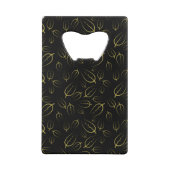 Bouquet floral blooming garden クレジットカード栓抜き (裏面)