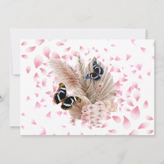 Bouquet floral blooming garden サンキューカード (正面)