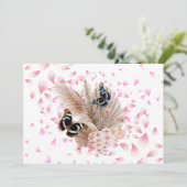 Bouquet floral blooming garden サンキューカード (スタンド正面)