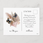 Bouquet floral blooming garden シーズンポストカード (裏面)