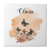 Bouquet floral blooming garden タイル (正面)