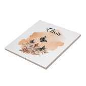 Bouquet floral blooming garden タイル (側面)