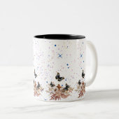 Bouquet floral blooming garden ツートーンマグカップ (正面右)