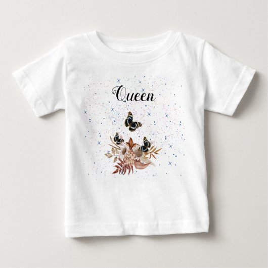 Bouquet floral blooming garden ベビーTシャツ (正面)