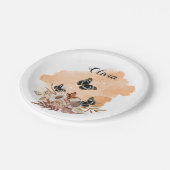 Bouquet floral blooming garden ペーパープレート (アングル)