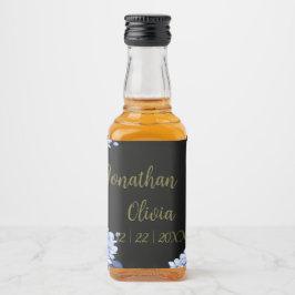 Bouquet floral blooming garden リキュールボトルラベル