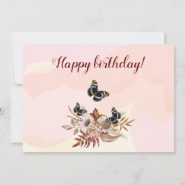 Bouquet floral blooming garden 招待状