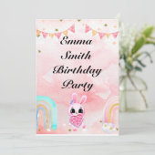 Bouquet floral blooming garden 招待状 (スタンド正面)