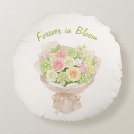  Bouquet　forever in Bloom ラウンドクッション