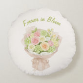  Bouquet　forever in Bloom ラウンドクッション (裏面)