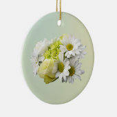 Bouquet in Shades of White and Yellow セラミックオーナメント (右)