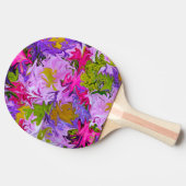 Bouquet of Colors Colorful Abstract Art Design 卓球ラケット (横)