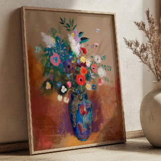 Bouquet of Flowers by Odilon Redon Still Life ポスター