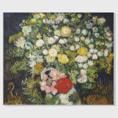 Bouquet of Flowers in a Vase by Vincent Van Gogh ラッピングペーパー (フラット)