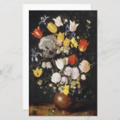 Bouquet of Flowers in an Earthenware Vase (1610) (正面/裏面)