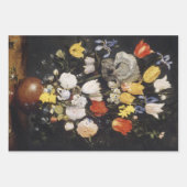 Bouquet of Flowers in an Earthenware Vase (1610) ラッピングペーパーシート (正面)