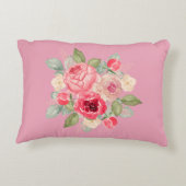 Bouquet of Painted Pink Roses アクセントクッション (裏面)