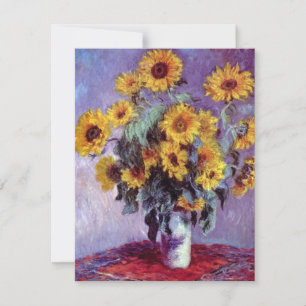 Bouquet of Sunflowers by Claude Monet,ヴィンテージ・アート