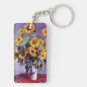 Bouquet of Sunflowers by Claude Monet,ヴィンテージ・アート キーホルダー (裏面)