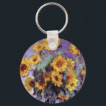 Bouquet of Sunflowers by Claude Monet,ヴィンテージ・アート キーホルダー<br><div class="desc">クロード・モネによるサンフラワーの花束(1881)は、ヴィンテージの印象派素晴らしの美術フローラの静止絵画生活だ。庭から黄色に咲く花。花瓶の中の夏の季節のひまわりの花束。アーティストについて：クロード・モネ(1840-1926)は印象派の運動の創始者であフランスのり絵画、その絵画の大部分は「空中に浮かぶ」（野外に浮かぶ）スタイル印象派の風景である。</div>