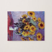 Bouquet of Sunflowers by Claude Monet,ヴィンテージ・アート ジグソーパズル (横)