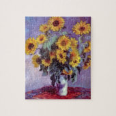 Bouquet of Sunflowers by Claude Monet,ヴィンテージ・アート ジグソーパズル (縦)