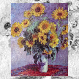 Bouquet of Sunflowers by Claude Monet,ヴィンテージ・アート ジグソーパズル