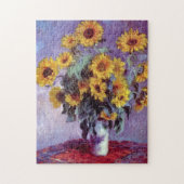 Bouquet of Sunflowers by Claude Monet,ヴィンテージ・アート ジグソーパズル (縦)
