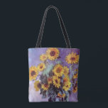 Bouquet of Sunflowers by Claude Monet,ヴィンテージ・アート トートバッグ<br><div class="desc">クロード・モネによるサンフラワーの花束(1881)は、ヴィンテージの印象派素晴らしの美術フローラの静止絵画生活だ。庭から黄色に咲く花。花瓶の中の夏の季節のひまわりの花束。アーティストについて：クロード・モネ(1840-1926)は印象派の運動の創始者であフランスのり絵画、その絵画の大部分は「空中に浮かぶ」（野外に浮かぶ）スタイル印象派の風景である。</div>