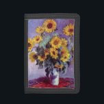 Bouquet of Sunflowers by Claude Monet,ヴィンテージ・アート ナイロン三つ折りウォレット<br><div class="desc">クロード・モネによるサンフラワーの花束(1881)は、ヴィンテージの印象派素晴らしの美術フローラの静止絵画生活だ。庭から黄色に咲く花。花瓶の中の夏の季節のひまわりの花束。アーティストについて：クロード・モネ(1840-1926)は印象派の運動の創始者であフランスのり絵画、その絵画の大部分は「空中に浮かぶ」（野外に浮かぶ）スタイル印象派の風景である。</div>