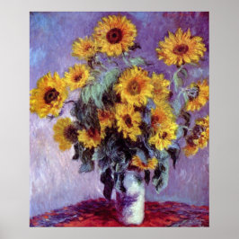 Bouquet of Sunflowers by Claude Monet,ヴィンテージ・アート ポスター