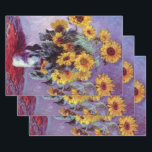 Bouquet of Sunflowers by Claude Monet,ヴィンテージ・アート ラッピングペーパーシート<br><div class="desc">クロード・モネによるサンフラワーの花束(1881)は、ヴィンテージの印象派素晴らしの美術フローラの静止絵画生活だ。庭から黄色に咲く花。花瓶の中の夏の季節のひまわりの花束。アーティストについて：クロード・モネ(1840-1926)は印象派の運動の創始者であフランスのり絵画、その絵画の大部分は「空中に浮かぶ」（野外に浮かぶ）スタイル印象派の風景である。</div>