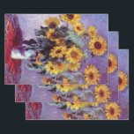 Bouquet of Sunflowers by Claude Monet,ヴィンテージ・アート ラッピングペーパーシート<br><div class="desc">クロード・モネによるサンフラワーの花束(1881)は、ヴィンテージの印象派素晴らしの美術フローラの静止絵画生活だ。庭から黄色に咲く花。花瓶の中の夏の季節のひまわりの花束。アーティストについて：クロード・モネ(1840-1926)は印象派の運動の創始者であフランスのり絵画、その絵画の大部分は「空中に浮かぶ」（野外に浮かぶ）スタイル印象派の風景である。</div>