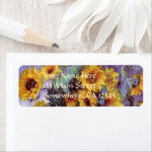 Bouquet of Sunflowers by Claude Monet,ヴィンテージ・アート ラベル (インサイチュ)