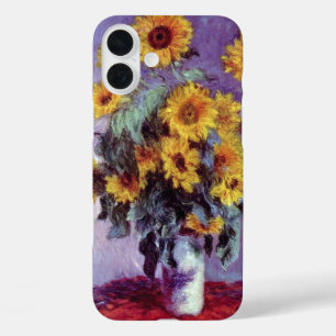 Bouquet of Sunflowers by Claude Monet,ヴィンテージ・アート iPhone 16 Plusケース