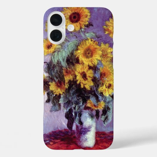 Bouquet of Sunflowers by Claude Monet,ヴィンテージ・アート Case-Mate iPhoneケース (裏面)