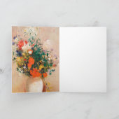 Bouquet of Sunflowers by Monet Impressionist カード (内部)