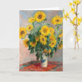 Bouquet of Sunflowers by Monet Impressionist カード (黄色い花)