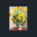 Bouquet of Sunflowers by Monet Impressionist キャンバスプリント<br><div class="desc">クラシック最高傑作 – モネ絵画ツ印象派シリーズ – 花束</div>