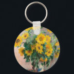 Bouquet of Sunflowers by Monet Impressionist キーホルダー<br><div class="desc">クラシック最高傑作 – モネ絵画ツ印象派シリーズ – 花束</div>
