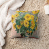Bouquet of Sunflowers by Monet Impressionist クッション (ブランケット)