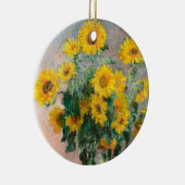 Bouquet of Sunflowers by Monet Impressionist セラミックオーナメント (右)