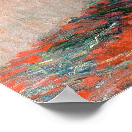 Bouquet of Sunflowers by Monet Impressionist ポスター (角)