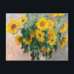 Bouquet of Sunflowers by Monet Impressionist ポストカード<br><div class="desc">クラシック最高傑作 – モネ絵画ツ印象派シリーズ – 花束</div>